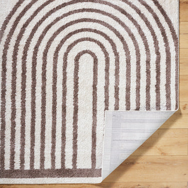 Fossay Washable Modern Shaggy Brown Rug