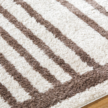 Fossay Washable Modern Shaggy Brown Rug