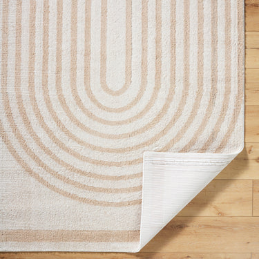 Fossay Washable Modern Shaggy Beige Rug