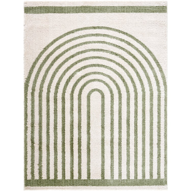 Fossay Washable Modern Shaggy Green Rug