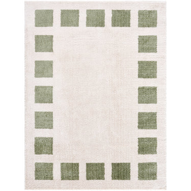Fossay Washable Modern Shaggy Green Rug