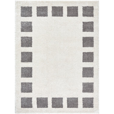 Fossay Washable Modern Shaggy Black Rug