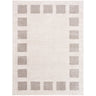 Fossay Washable Shaggy Modern Grey & Ivory Rug - Design FSG2317 - Medium 120x170 cm (3'11'' x 5'7'')