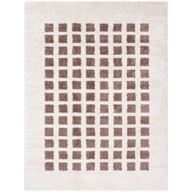 Fossay Washable Modern Shaggy Brown Rug