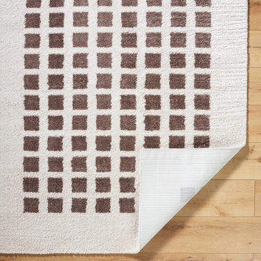 Fossay Washable Modern Shaggy Brown Rug