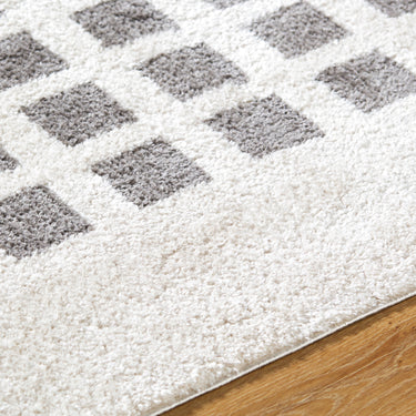 Fossay Washable Modern Shaggy Black Rug
