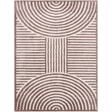 Fossay Washable Modern Shaggy Brown Rug