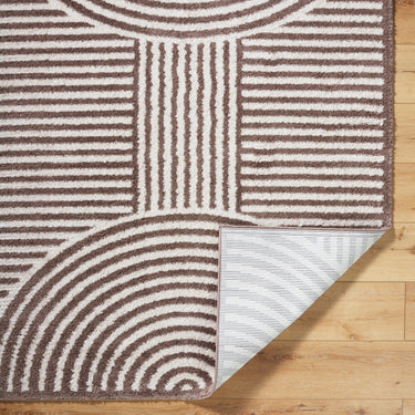 Fossay Washable Modern Shaggy Brown Rug