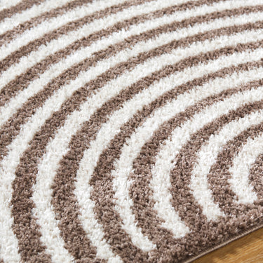 Fossay Washable Modern Shaggy Brown Rug