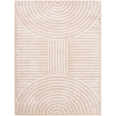 Fossay Washable Modern Shaggy Beige Rug