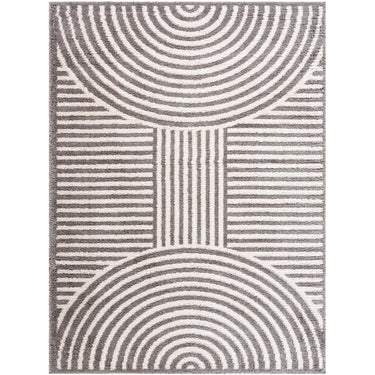 Fossay Washable Modern Shaggy Black Rug