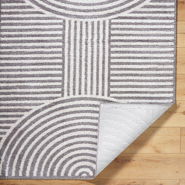 Fossay Washable Modern Shaggy Black Rug