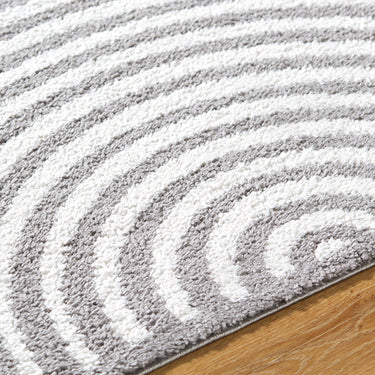 Fossay Washable Modern Shaggy Black Rug