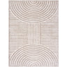 Fossay Washable Shaggy Modern Grey & Ivory Rug - Design FSG2335 - Medium 120x170 cm (3'11'' x 5'7'')