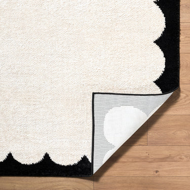 Fossay Washable Modern Shaggy Cream Rug