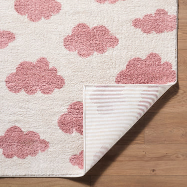 Fossay Washable Modern Shaggy Ivory Rug