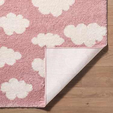 Fossay Washable Modern Shaggy Pink Rug