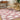 Fossay Washable Shaggy Pink, Rose & Ivory Rug - Design FSG2350