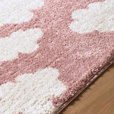 Fossay Washable Modern Shaggy Pink Rug