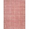 Fossay Washable Shaggy Pink, Rose & Ivory Rug - Design FSG2351 - Large Plus 160x213 cm (5'3'' x 7')
