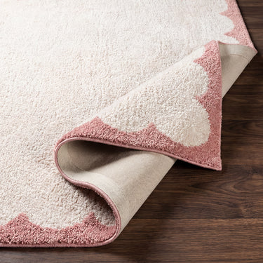 Fossay Washable Modern Shaggy Ivory Rug