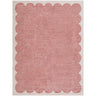 Fossay Washable Shaggy Pink, Rose & Ivory Rug - Design FSG2353 - Large Plus 160x213 cm (5'3'' x 7')