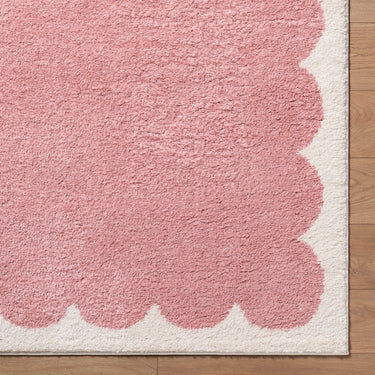 Fossay Washable Modern Shaggy Pink Rug