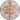 Harput Vintage Traditional Boho Oriental Yellow, Aqua & Off-White Rug - Round 120x120 cm (3'11'' x 3'11'')