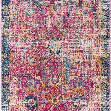 Harput Vintage Traditional Boho Oriental Red, Burgundy & Navy Rug - Medium 120x170 cm (3'11'' x 5'7'')
