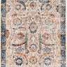 Harput Vintage Traditional Boho Oriental Blue, Navy & Burnt Orange Rug - Medium 120x170 cm (3'11'' x 5'7'')
