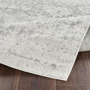 Harput Vintage Traditional Boho Oriental Grey, Charcoal & Ivory Rug
