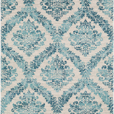Harput Vintage Traditional Boho Oriental Blue, Navy & Ivory Rug - Medium 120x170 cm (3'11'' x 5'7'')