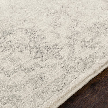Harput Vintage Traditional Boho Oriental Grey, Charcoal & Light Beige Rug