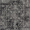 Harput Vintage Traditional Boho Oriental Black, Charcoal & Light Slate Rug - Medium 120x170 cm (3'11'' x 5'7'')