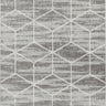 Harput Skandi Geometric Grey, White & Silver Rug - Design HAP1147 - Medium 120x170 cm (3'11'' x 5'7'')