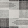 Harput Skandi Geometric Grey, Charcoal & White Rug - Medium 120x170 cm (3'11'' x 5'7'')