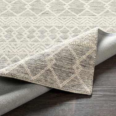 Hygge Cottage Hand Woven Runner Global Charcoal & White Rug