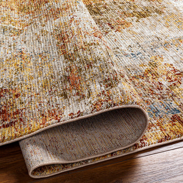 Naila Abstract Modern Beige & Beige Terracotta Green Rug