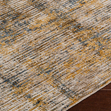 Naila Abstract Modern Beige & Beige Blue Yellow Rug