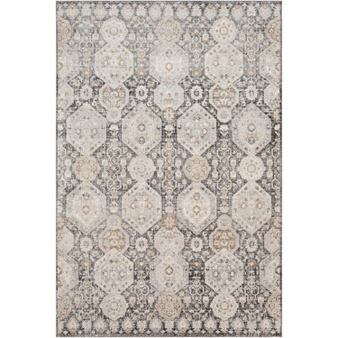 Indigo Vintage Traditional Boho Black Rug