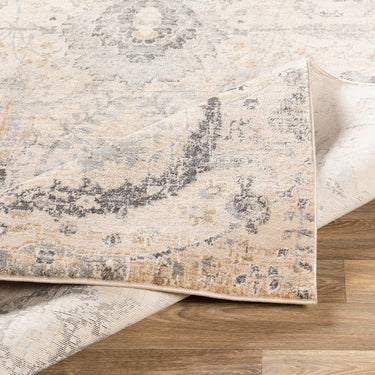 Indigo Vintage Traditional Floral Boho Beige Rug