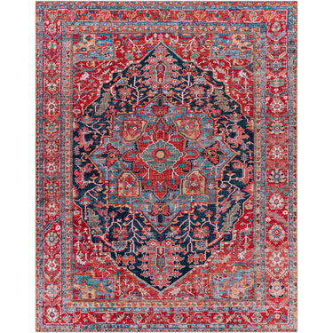 Iris Traditional Traditional Boho Red Rug