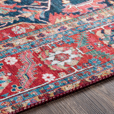 Iris Traditional Traditional Boho Red Rug