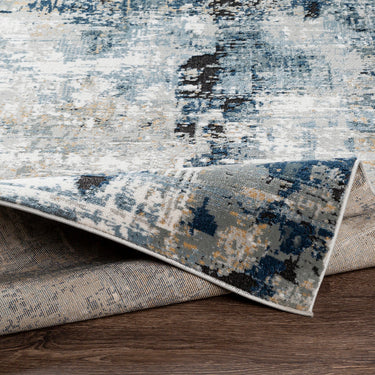 Jolie Abstract Moderne Marble Blue Rug