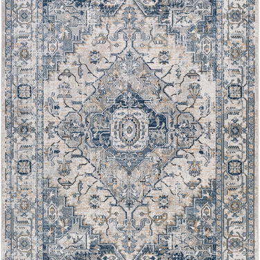 Jolie Vintage Traditional Boho Blue Rug