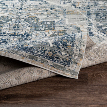 Jolie Vintage Traditional Boho Blue Rug