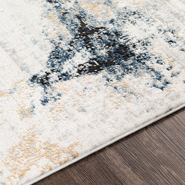Jolie Abstract Moderne Marble Blue Rug