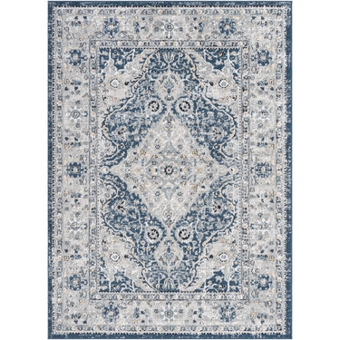 Jolie Vintage Traditional Boho Blue Rug