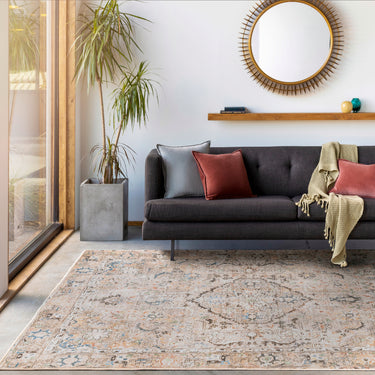 Kemer Vintage Washable Taupe Rug