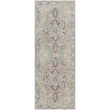 Kemer Vintage Washable  Runner Green
